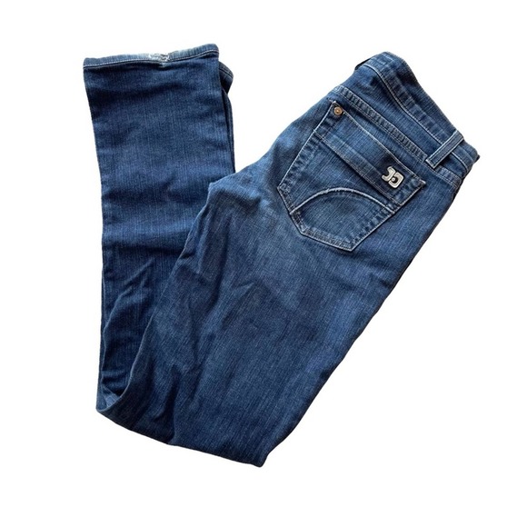 Joe’s Jeans Kennedy Cigarette Straight Denim Blue Size 28 Distressed Hem 30L - Picture 3 of 8